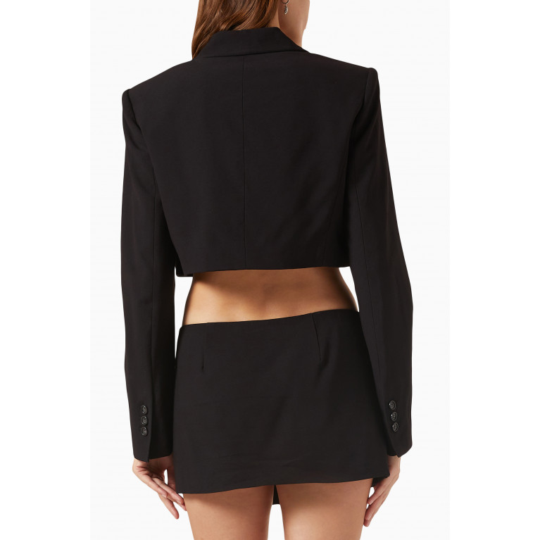 The Andamane - Loulou Cropped Blazer in Twill