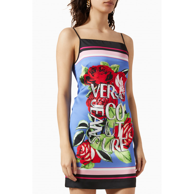 Versace Jeans Couture - Rose Mini Dress in Satin