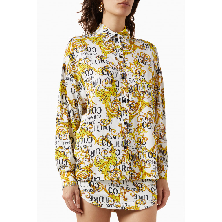 Versace Jeans Couture - Rose Print Shirt in Twill