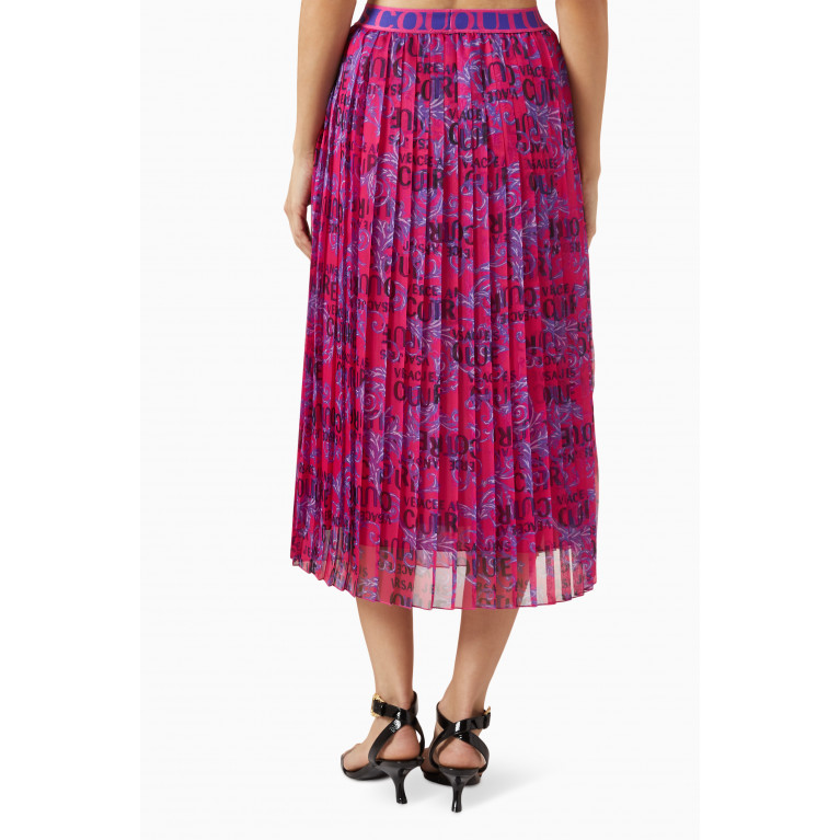 Versace Jeans Couture - Logo Midi Skirt in Chiffon