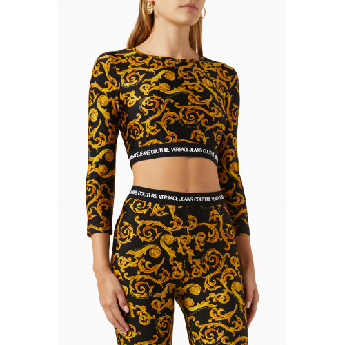 Versace Jeans Couture - Logo Couture Crop Top in Nylon-blend