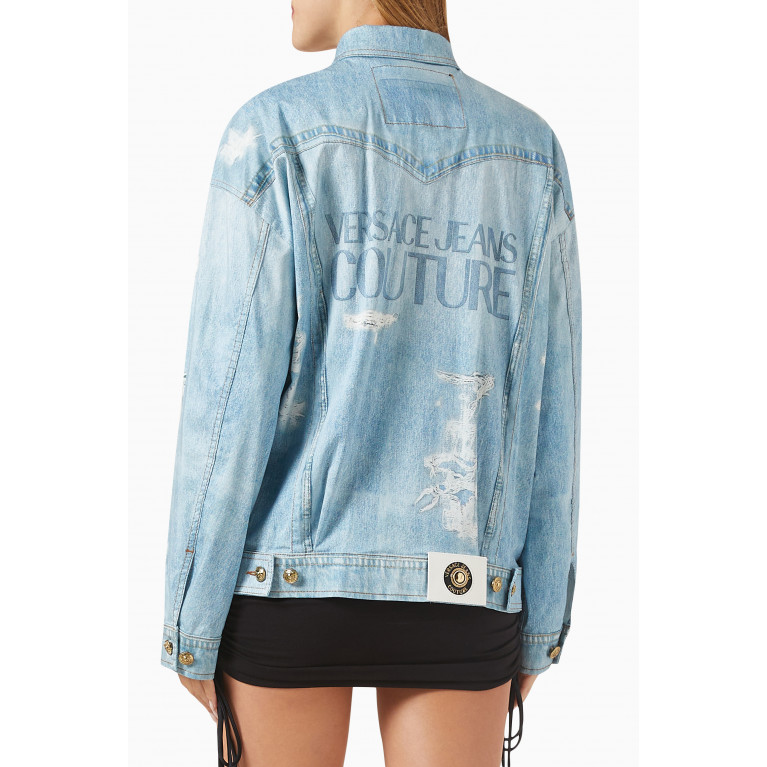 Versace Jeans Couture - Distressed Oversized Jacket in Denim