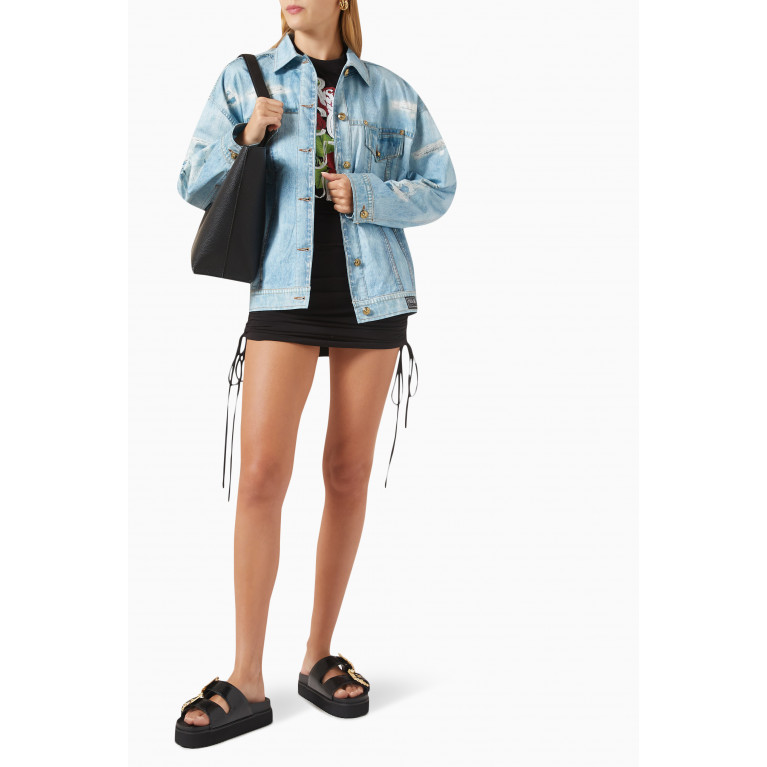Versace Jeans Couture - Distressed Oversized Jacket in Denim