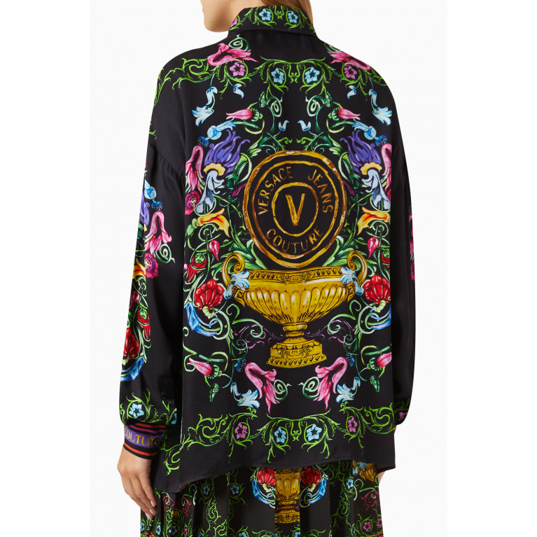 Versace Jeans Couture - Garden-print Shirt in Viscose