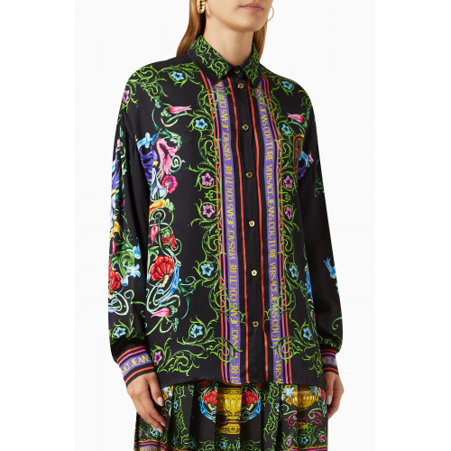 Versace Jeans Couture - Garden-print Shirt in Viscose