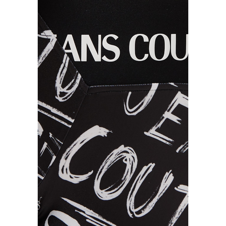 Versace Jeans Couture - Logo Asymmetrical Leggings in Nylon-blend