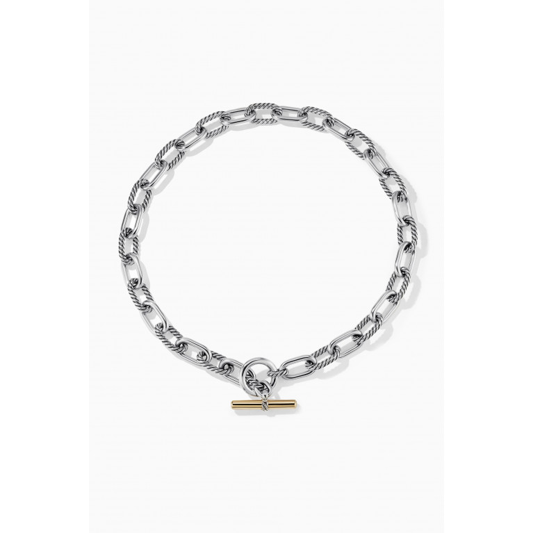 David Yurman - DY Madison® Toggle Chain Necklace in 18kt Yellow Gold & Sterling Silver