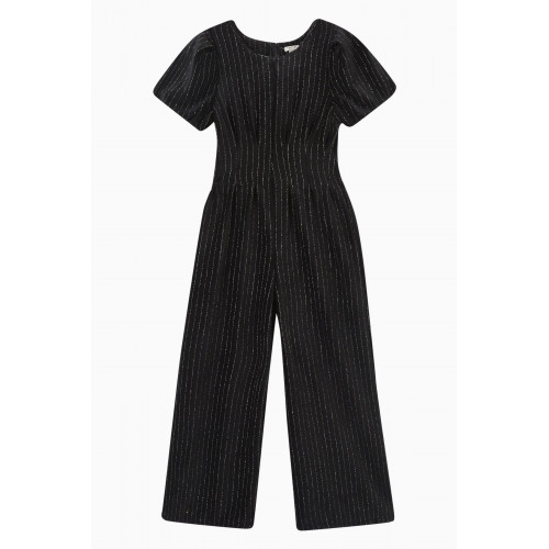 Habitual - Tucked Velour Jumpsuit in Polyester