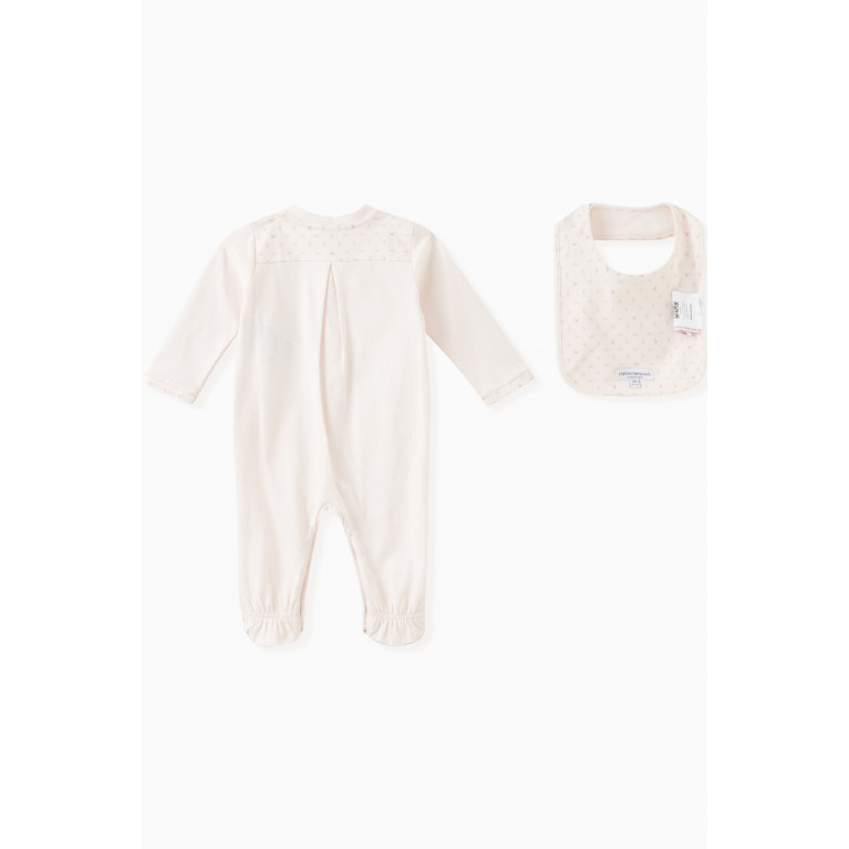 Emporio Armani - Logo Sleepsuit Set in Cotton Pink