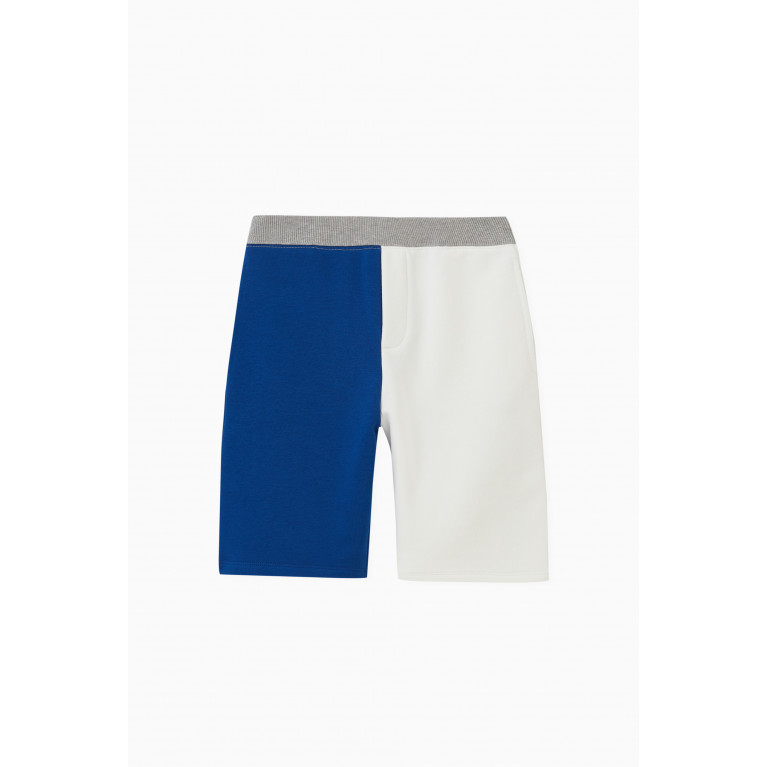 Emporio Armani - Colour-block Shorts in Cotton White