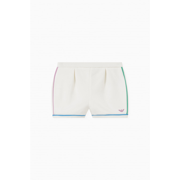 Emporio Armani - Logo Detail Shorts in Cotton French Terry