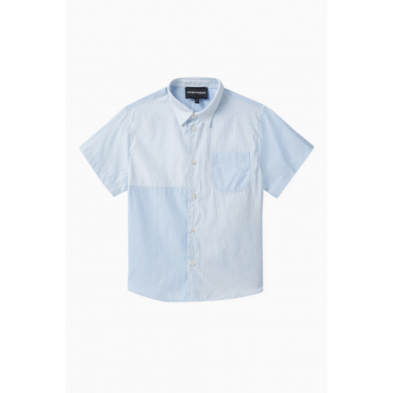 Emporio Armani - Colour-block Shirt in Cotton
