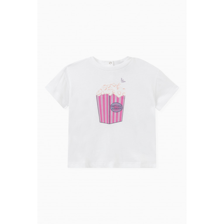 Emporio Armani - Graphic Logo Print T-shirt in Cotton