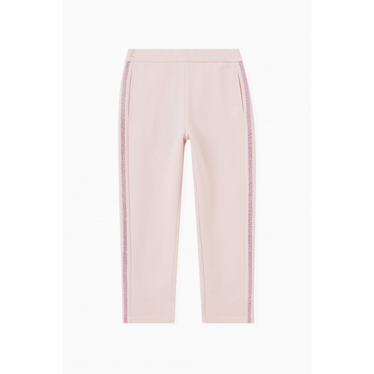 Emporio Armani - Embellished Sweatpants in Cotton Pink