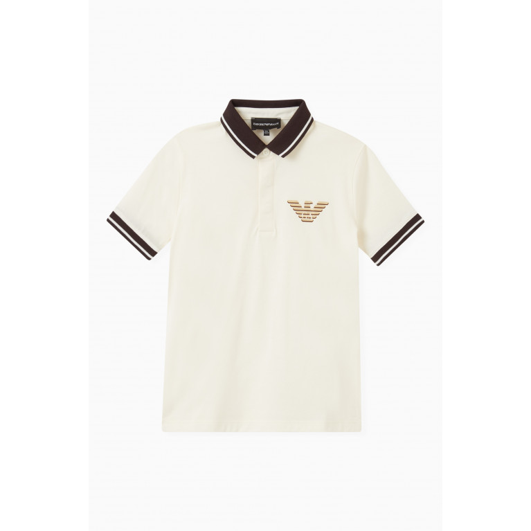 Emporio Armani - Eagle Logo Polo Shirt in Cotton