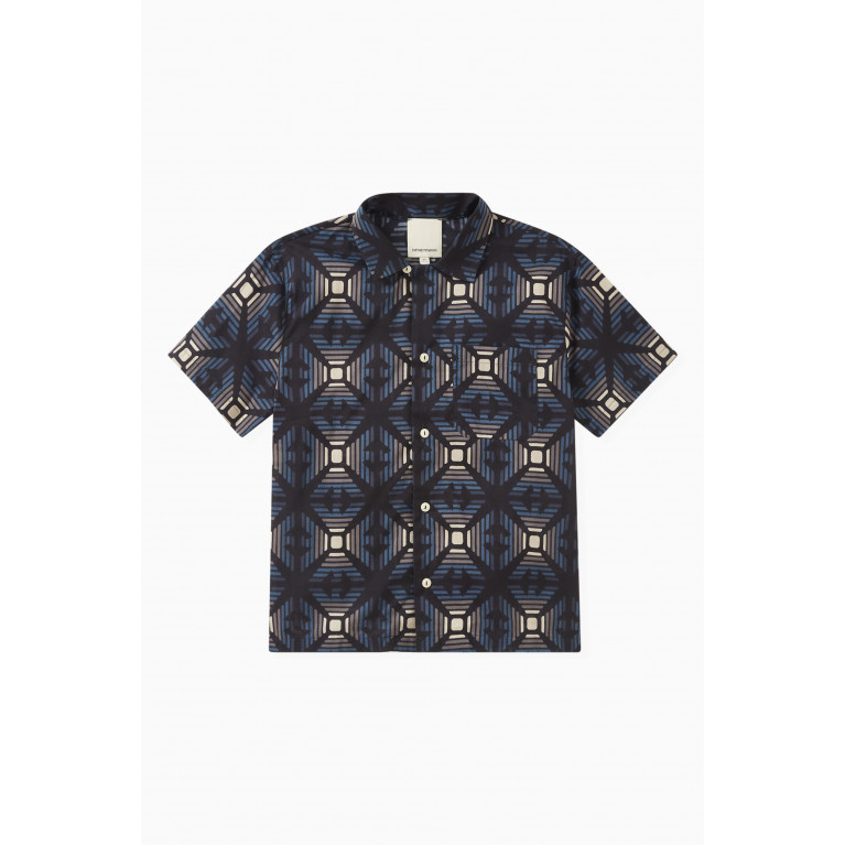 Emporio Armani - Geometric-print Shirt in Cotton