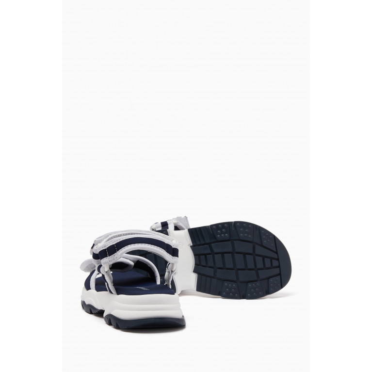 Emporio Armani - EA Logo Velcro Strap Sandals Blue