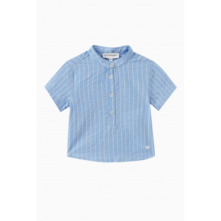 Emporio Armani - Stripes-print Shirt in Cotton