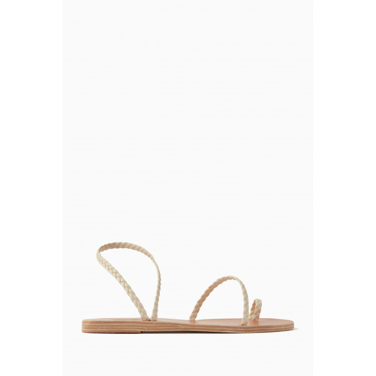 Ancient Greek Sandals - Eleftheria Braided Sandals in Nappa Leather