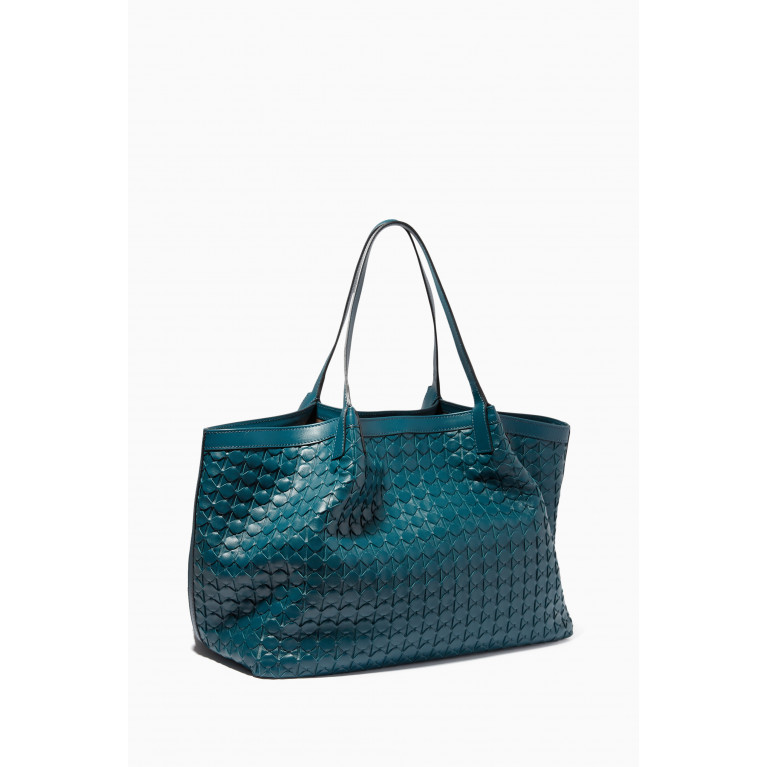 Serapian - Secret Tote Bag in Mosaico Nappa Blue