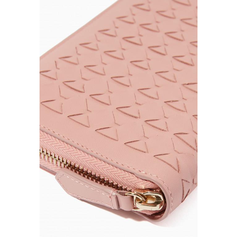 Serapian - Zip-around Wallet in Mosaico Pink