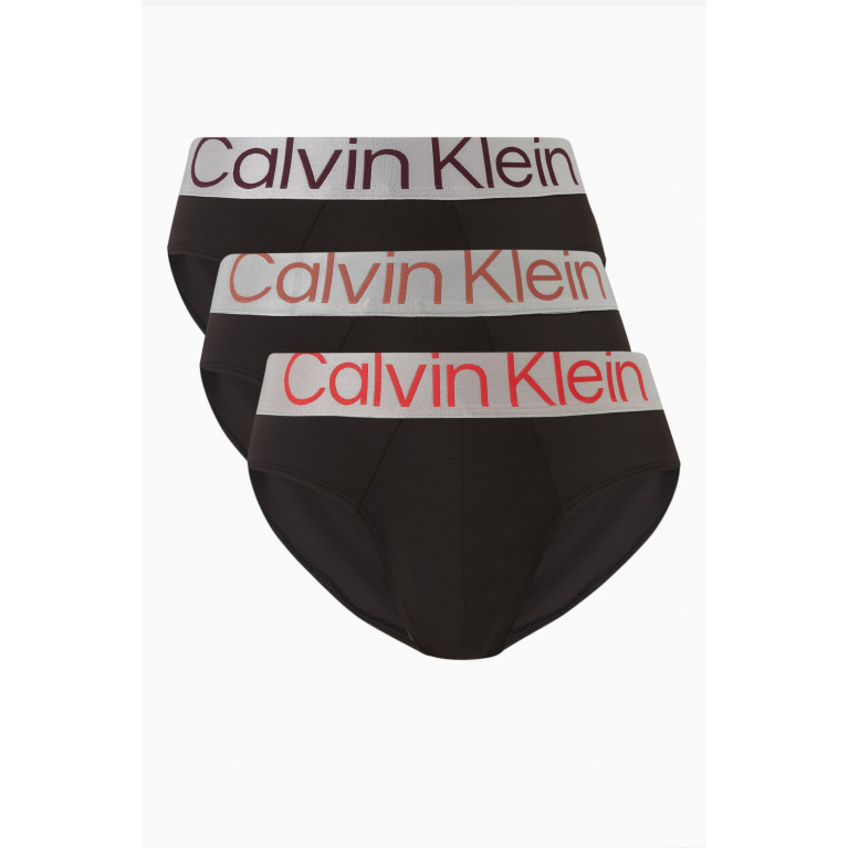 Calvin Klein - Steel Micro Boxer Briefs, Set of 3 Black