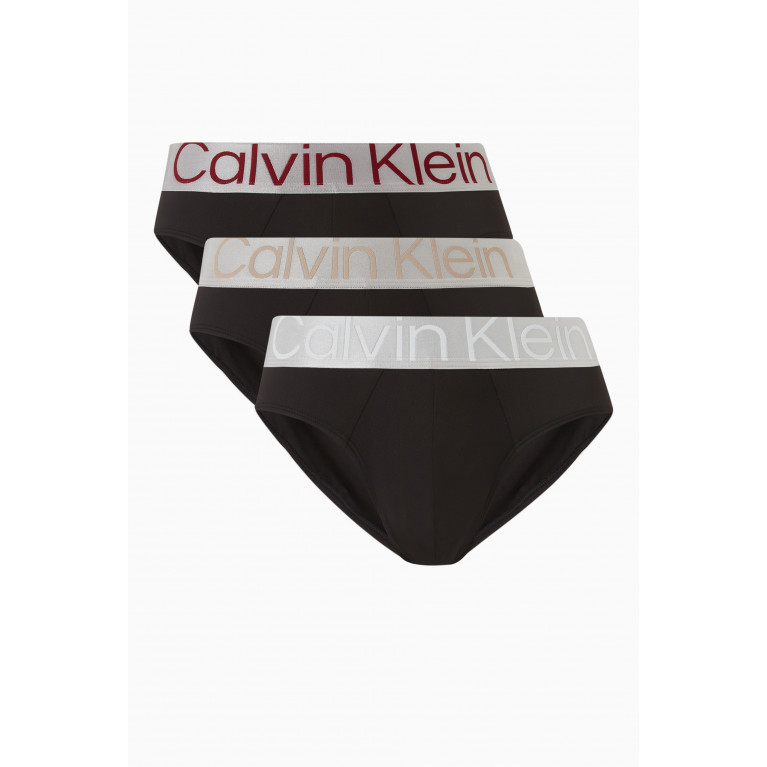 Calvin Klein - Steel Micro Boxer Briefs, Set of 3 Multicolour