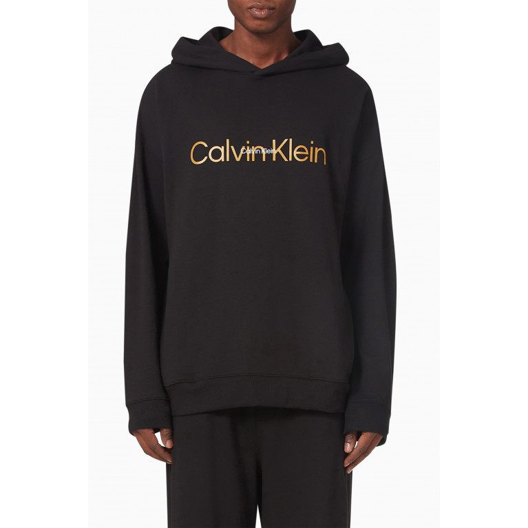 Calvin Klein - Embossed Icon Logo Hoodie in Cotton