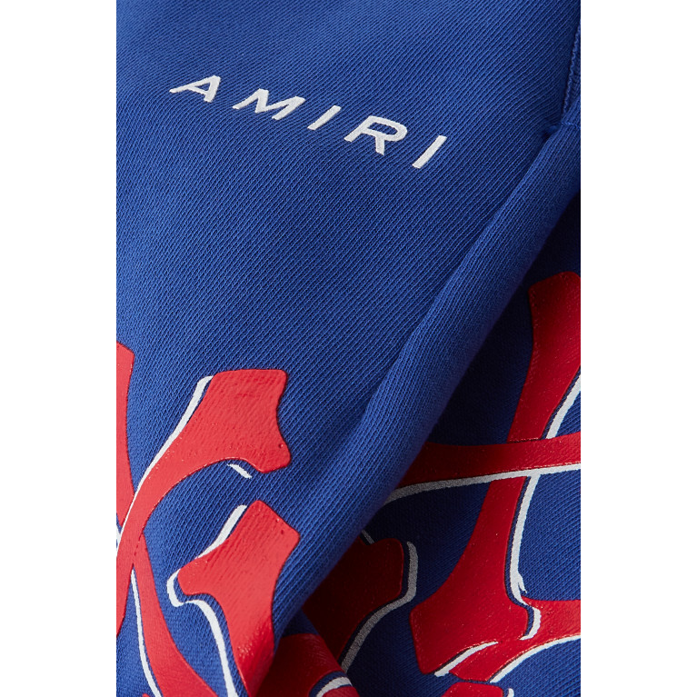 Amiri - Logo Bones Sweatpants in Cotton Blue