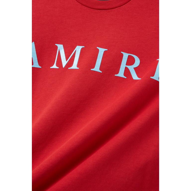 Amiri - Logo T-shirt in Cotton Red