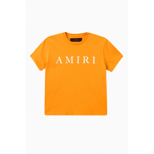 Amiri - Logo T-shirt in Cotton Yellow