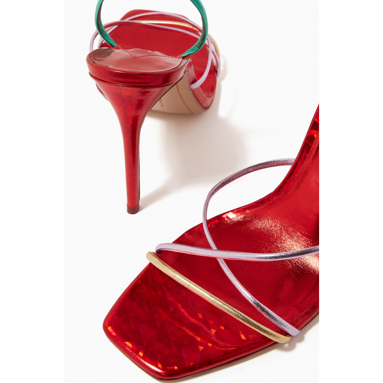 Sophia Webster - Rosalia 100 Colour-block Sandals in Metallic-leather