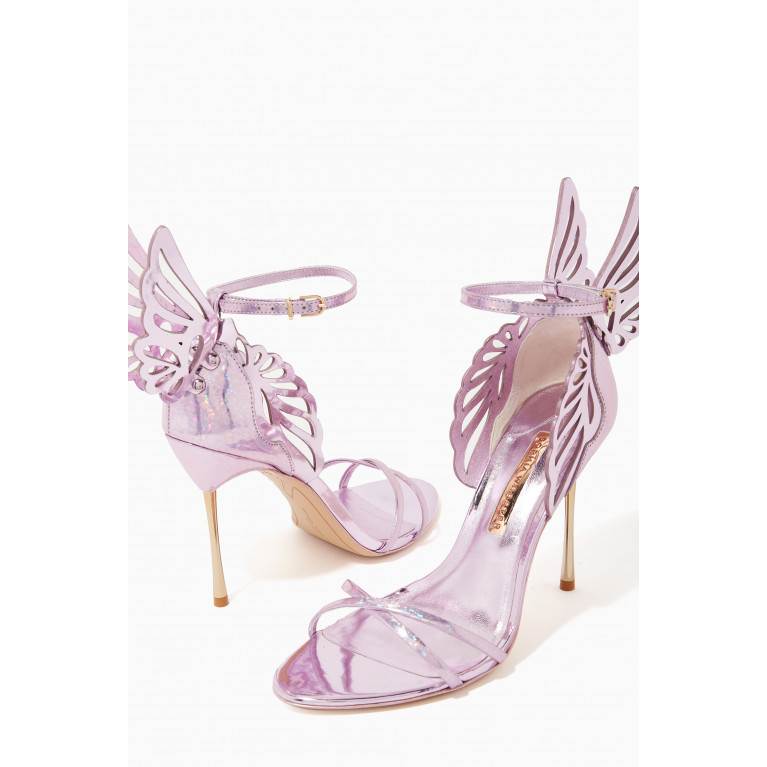 Sophia Webster - Heavenly 100 Butterfly Sandals in Metallic-leather