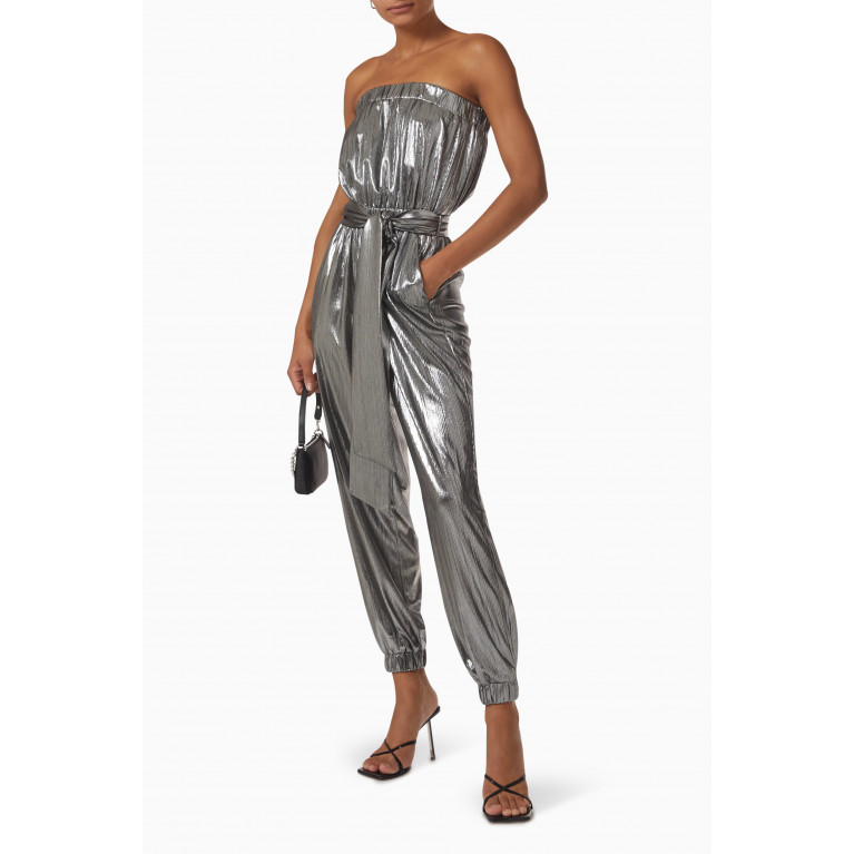 Elliatt - Amayah Strapless Jumpsuit Silver
