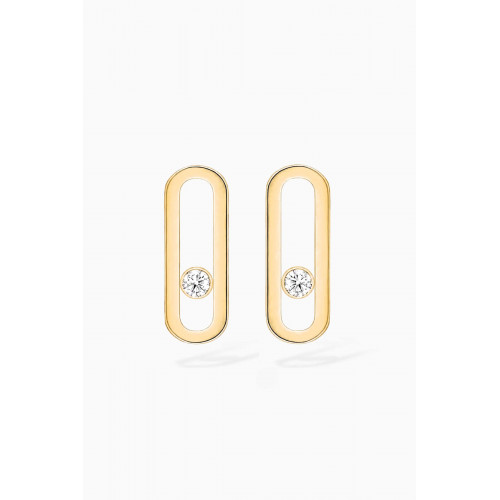 Messika - Move Uno Diamond Earrings in 18kt Gold Yellow