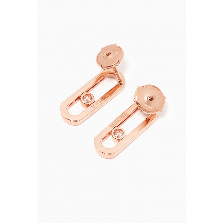 Messika - Move Uno Diamond Earrings in 18kt Rose Gold