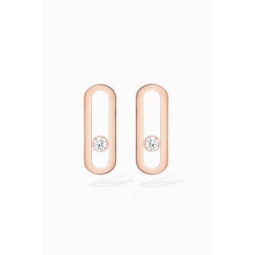 Messika - Move Uno Diamond Earrings in 18kt Rose Gold