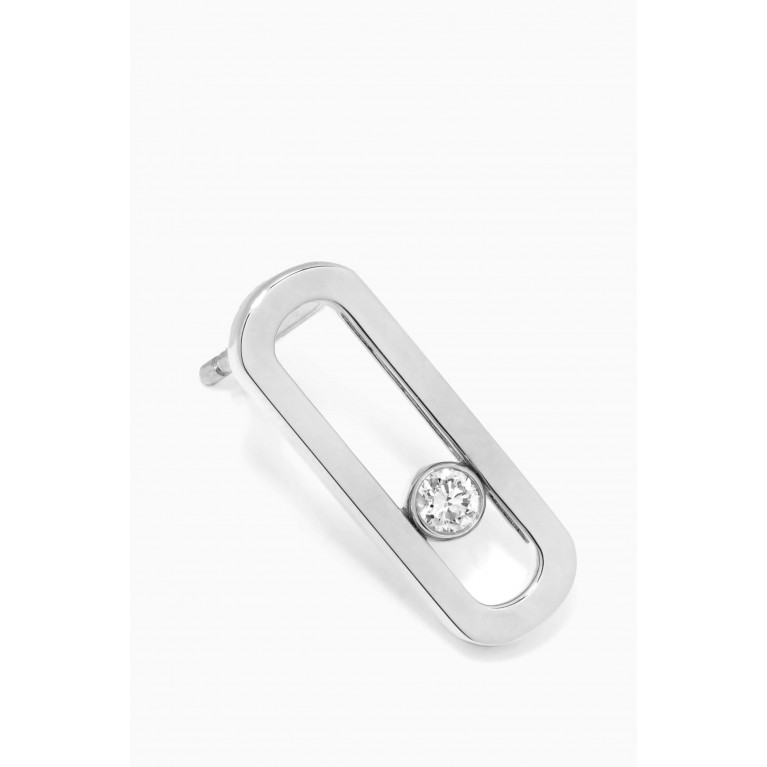 Messika - Move Uno Diamond Earrings in 18kt White Gold White