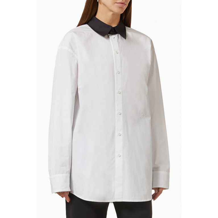 Karl Lagerfeld - x Cara Delevingne Detachable-collar Shirt in Organic Cotton