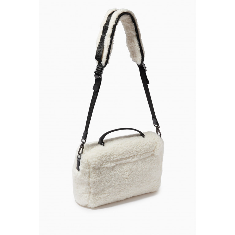 Karl Lagerfeld - x Cara Delevigne Top-handle Bag in Recycled Shearling & Leather