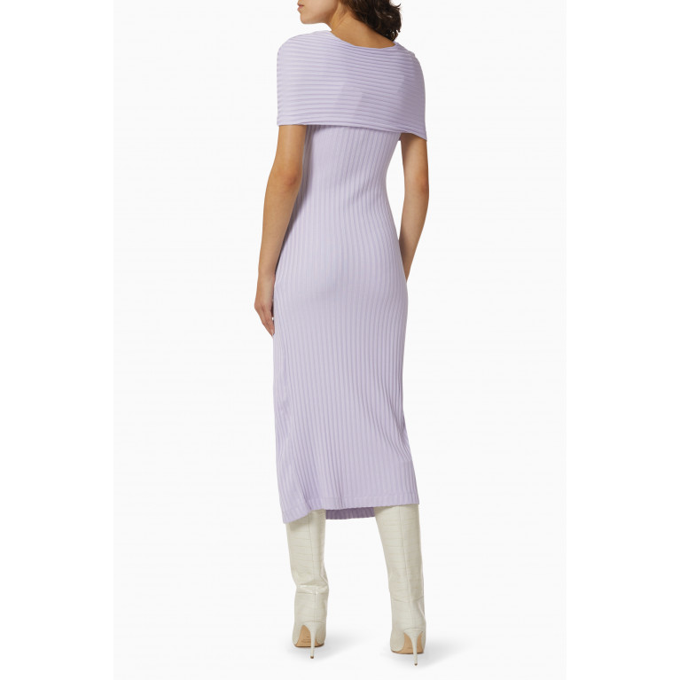 Elleme - Ribbed Midi Dress Purple