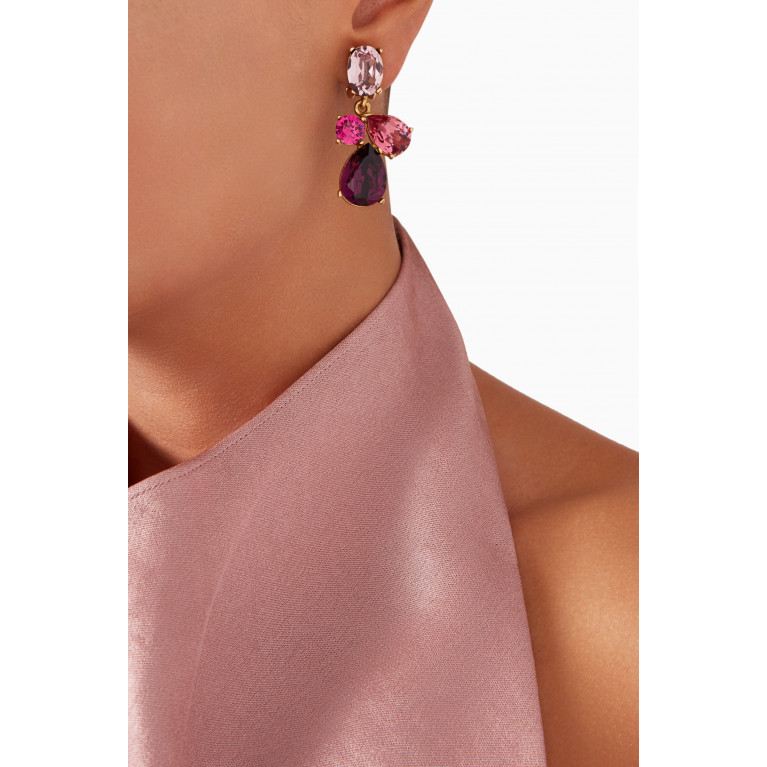 Oscar de la Renta - Carryover Candydrop Earrings in Brass Purple