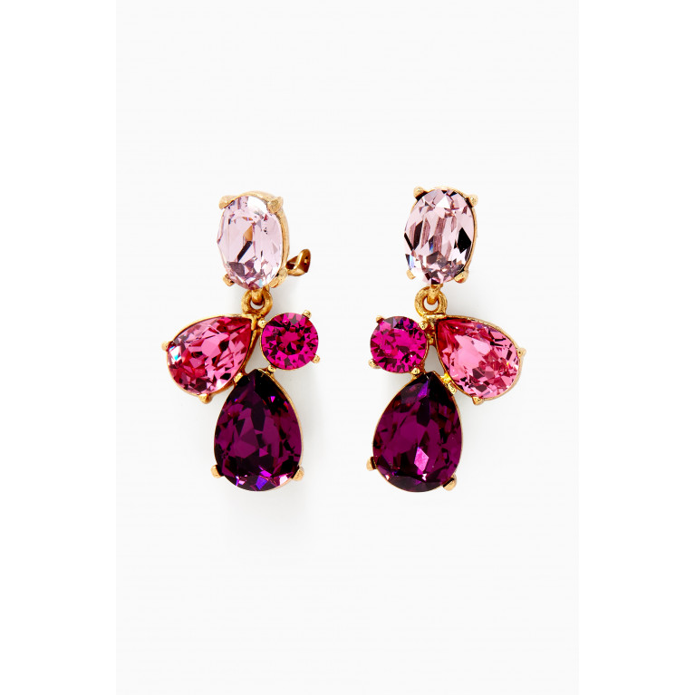 Oscar de la Renta - Carryover Candydrop Earrings in Brass Purple