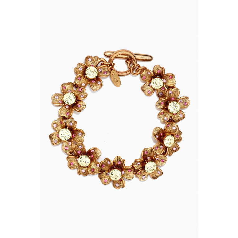 Oscar de la Renta - Flower Bracelet in Brass