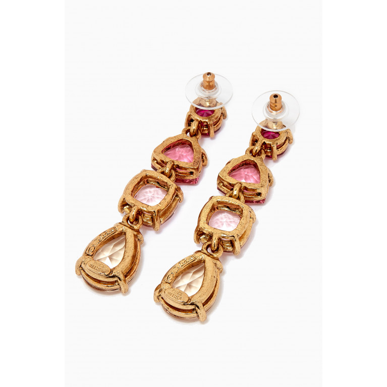 Oscar de la Renta - Large Gallery Earrings in Brass