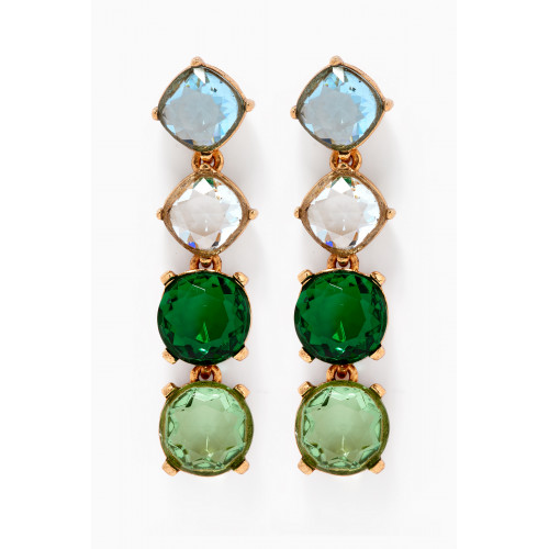 Oscar de la Renta - Half & Half Gallery Earrings in Brass