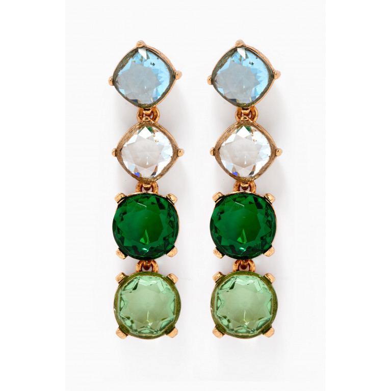 Oscar de la Renta - Half & Half Gallery Earrings in Brass