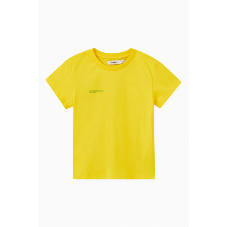 Pangaia - ONE WORLD CAPSULE 365 Organic Cotton T-Shirt - Brazil Yellow