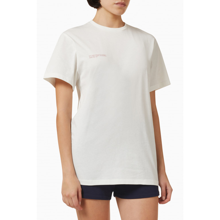 Pangaia - ONE WORLD CAPSULE 365 Organic Cotton T-shirt - England Off White