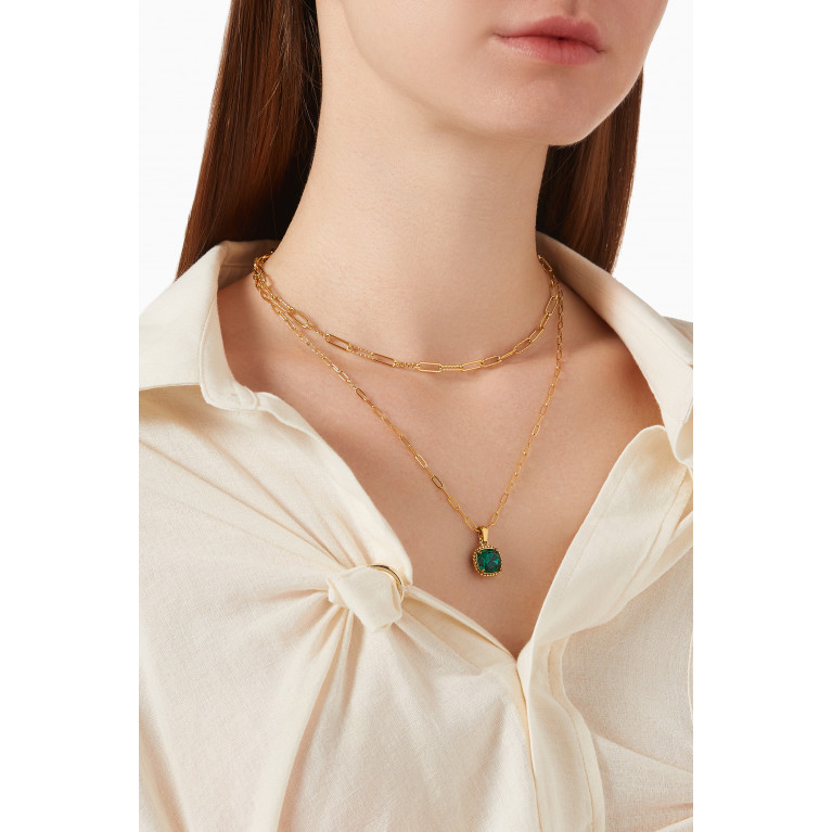 The Jewels Jar - Atlantic Layered Necklace in Tarnish-free Stainless Steel